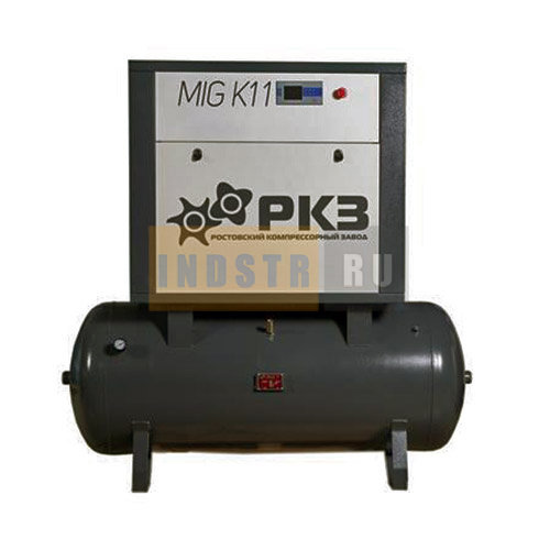 Винтовой компрессор с прямым приводом на ресивере 500 л РКЗ MIG K 11 (8 бар)