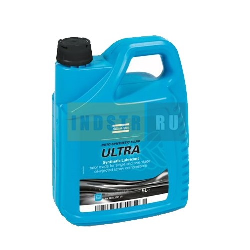Синтетическое масло для винтовых компрессоров Atlas Copco Roto Synthetic Fluid ULTRA - 5 литров (1630204105)