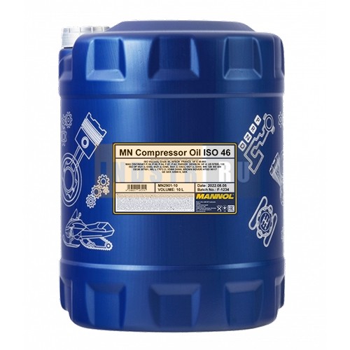 Минеральное масло MANNOL Compressor Oil ISO-46 - 10 л MN2901-10